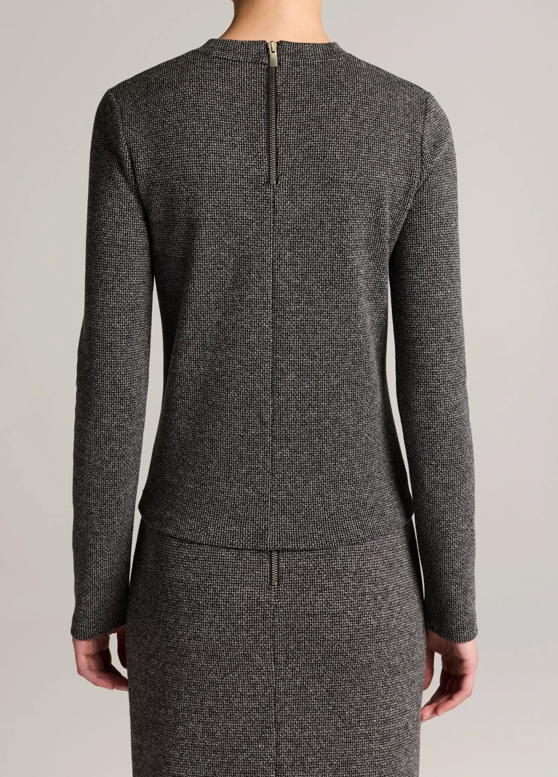 VINCE HOUNDSTOOTH L/S CREW