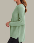 525 AMERICA EMMA CREWNECK SHAKER SWEATER