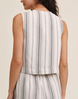 BELLA DAHL SLEEVELESS BUTTON FRONT TOP