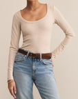 Z SUPPLY SECOND SKIN SCOOP NECK TOP