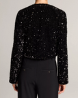 VINCE SEQUINED VELVET JACKET