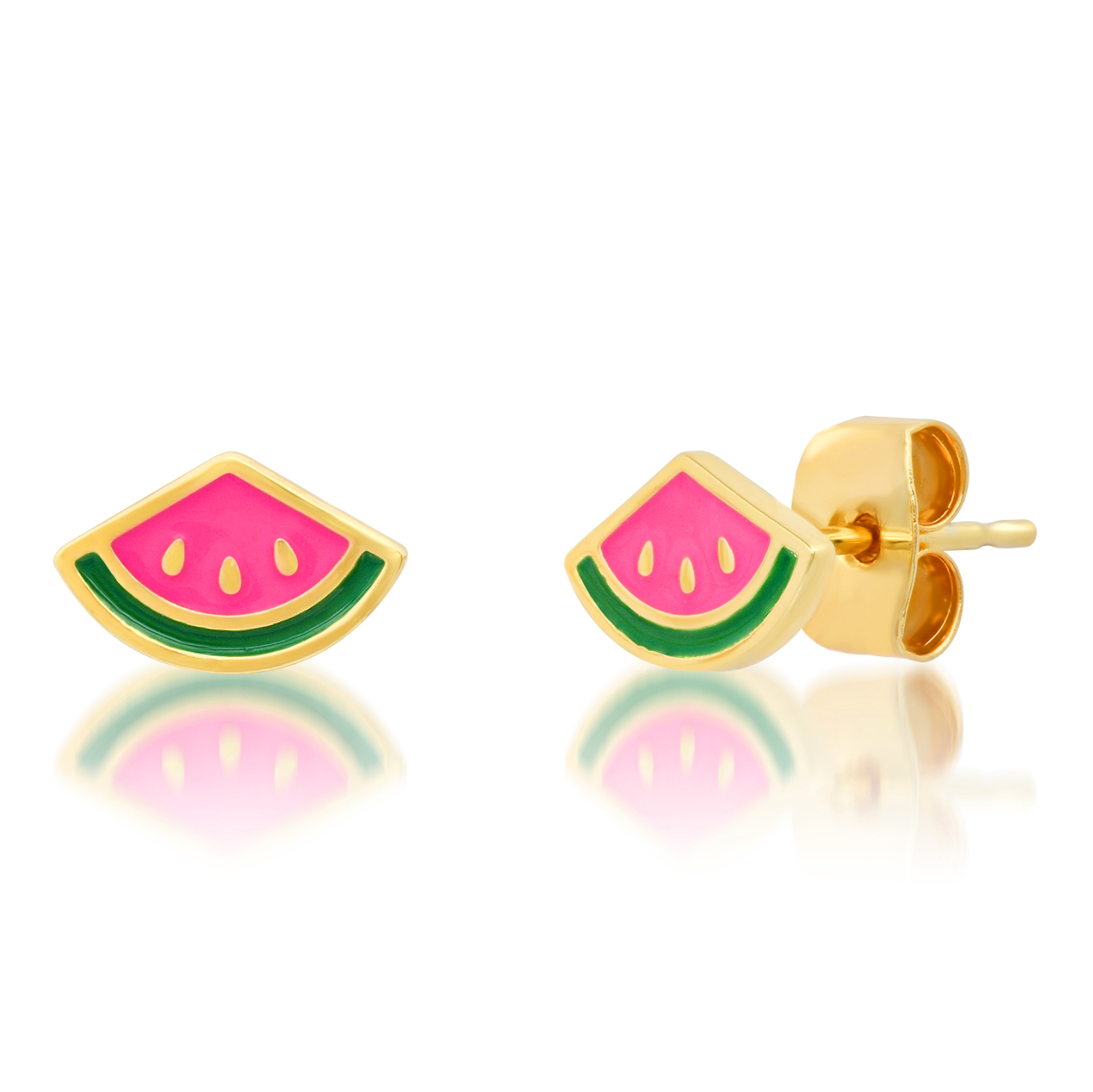 TAI ENAMEL WATERMELON STUDS