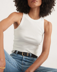 MARINE LAYER LEXI HIGH NECK CROP TANK