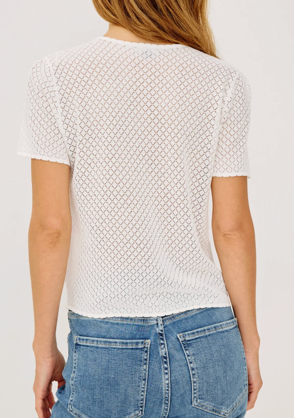 RAILS NINA BUTTON MESH TOP