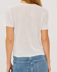 RAILS NINA BUTTON MESH TOP