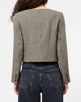FRENCH CONNECTION HOUNDSTOOTH WOOL JACKET