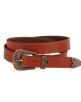 MOST WANTED BOHEMIAN BRASS BUCKLE LEATHER BELT