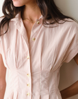 MARINE LAYER ARDEN MIDI SHIRT DRESS