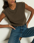 NATION MARINA MUSCLE TEE W/ SHOULDER