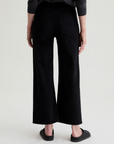 AG SAIGE WIDE LEG CROP SUPER BLACK
