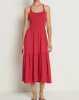 NATION PENELOPE CROSS BACK MIDI DRESS