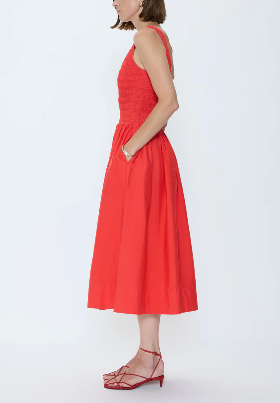 PISTOLA ALESSIA SMOCKED DROP WAIST DRESS
