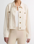 VINCE PONTE KNIT JACKET