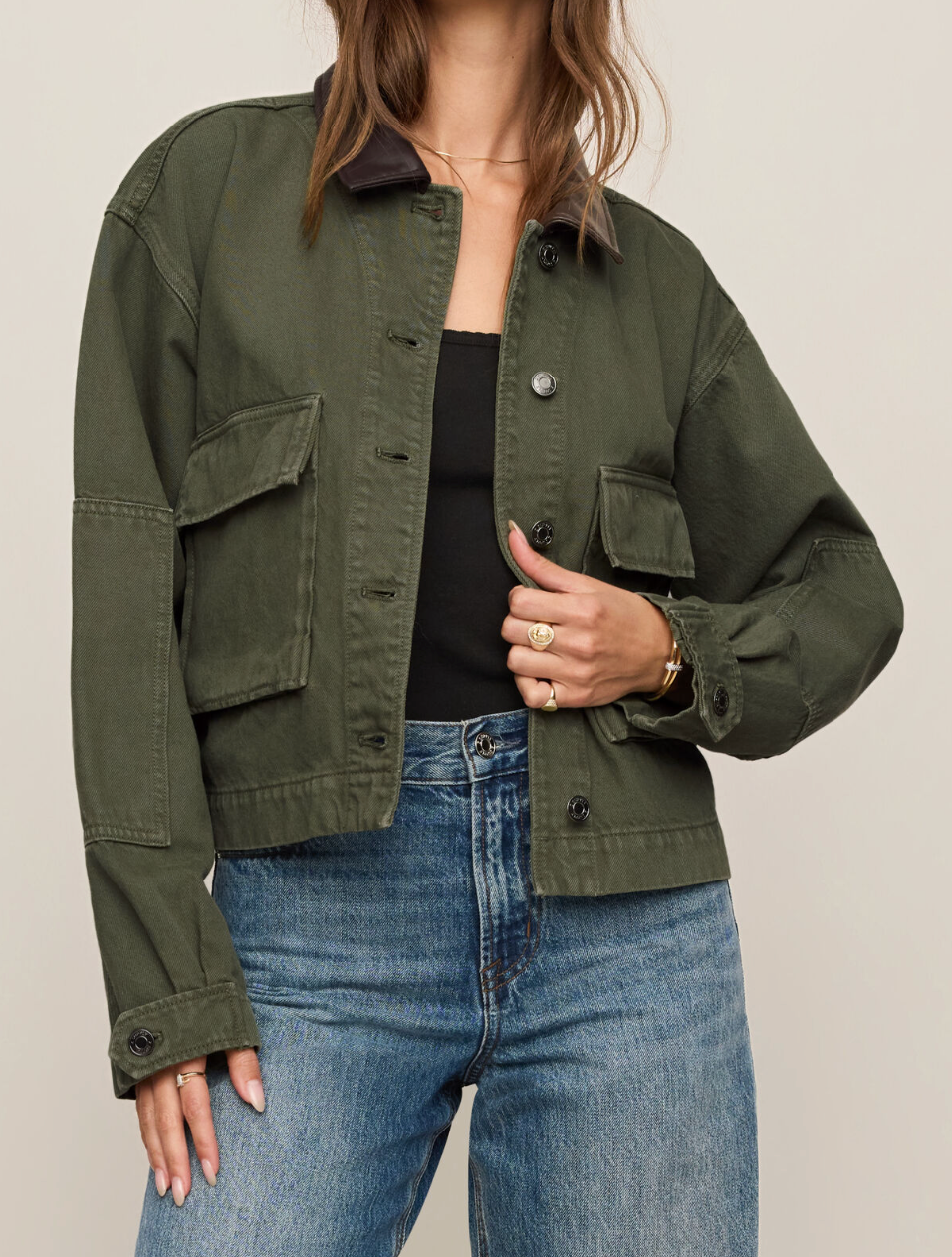 Z SUPPLY REY CROPPED CHORE JACKET