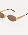Z SUPPLY PALISADES SUNGLASSES - SATIN GOLD/BROWN