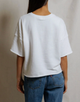 PERFECTWHITETEE EZRA DRY FRENCH TERRY SHORT SLEEVE SWEATSHIRT
