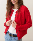 MARINE LAYER EVERLY CABLE KNIT CARDIGAN