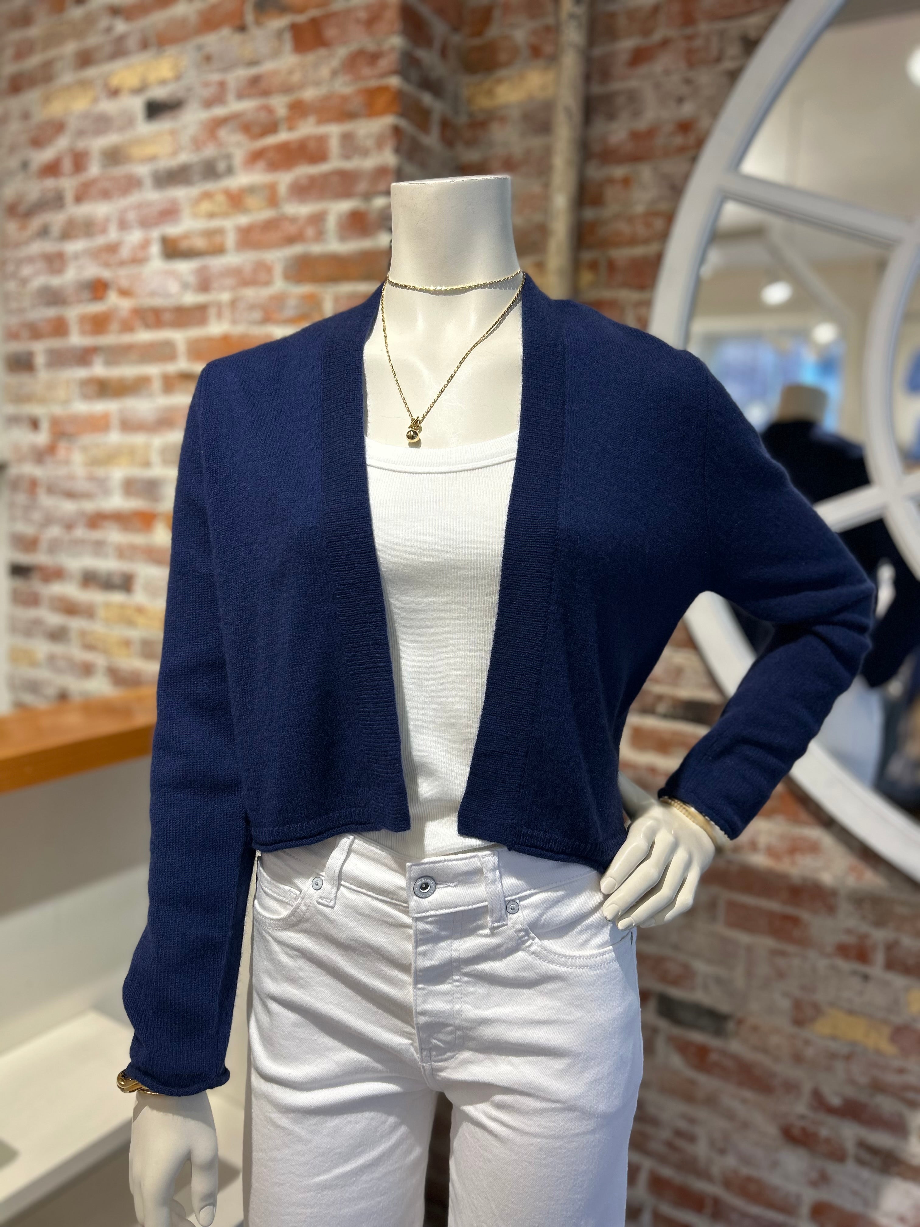 ALASHAN CASHMERE NATALIE SHRUNKEN CARDIGAN