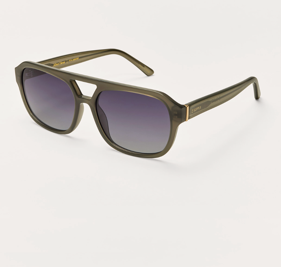 Z SUPPLY AFTER HOURS SUNGLASSES - OLIVE/GRADIENT