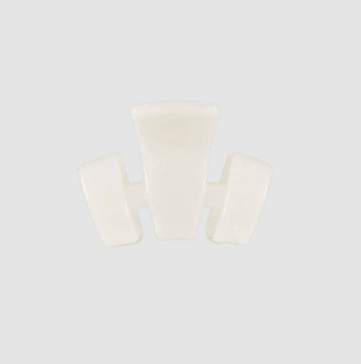 TELETIES CLASSIC PETITE CLAW CLIP - COCONUT WHITE