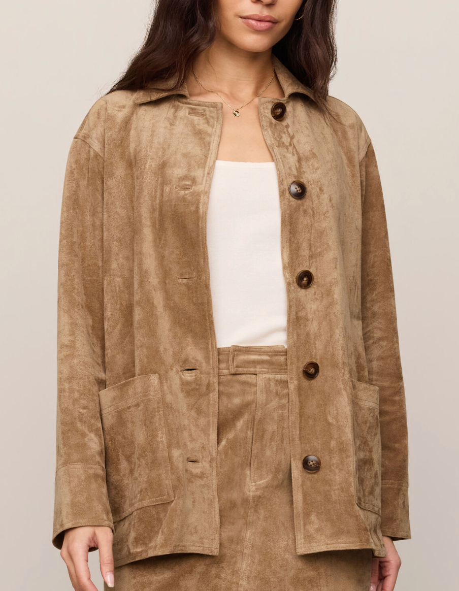Z SUPPLY DECKER SUEDE CHORE COAT