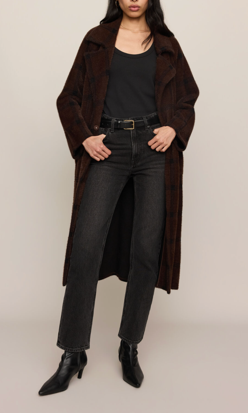 Z SUPPLY CROSBY PLAID COCOON COAT