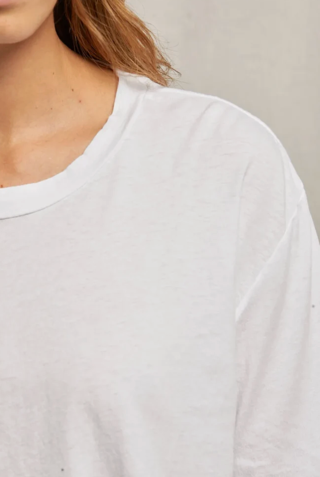 PERFECTWHITETEE HARLEY LONG SLEEVE BOXY TEE