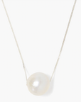 CHAN LUU WHITE PEARL SILVER NECKLACE