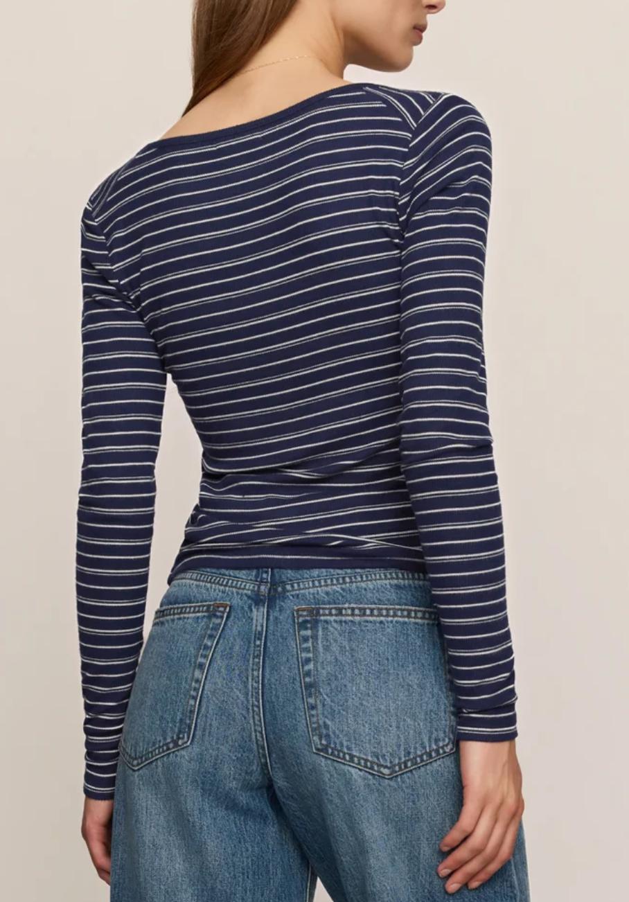 Z SUPPLY ANDIE STRIPED HENLEY TOP