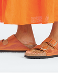 BIRKENSTOCK ARIZONA OILED LEATHER BURNT ORANGE