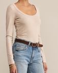 Z SUPPLY SECOND SKIN SCOOP NECK TOP