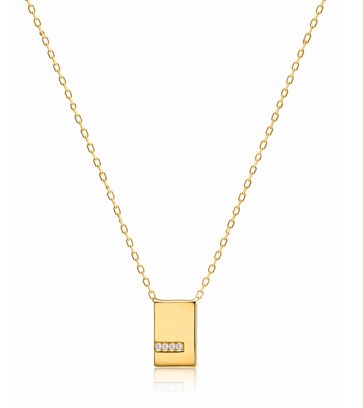TAI GP GILDED SPARK BAR NECKLACE