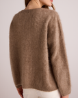 BELLA DAHL LUXE FUZZY CREW SWEATER