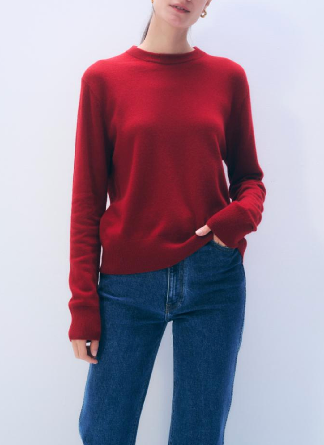 WHITE &amp; WARREN CASHMERE CREW