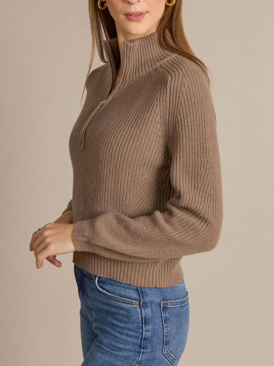 ALASHAN 100% MERINO IDA SHAKER 1/4 ZIP