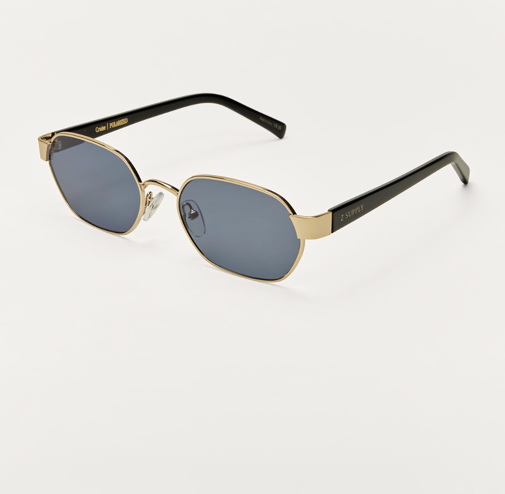 Z SUPPLY CRUISE SUNGLASSES - GOLD/GREY