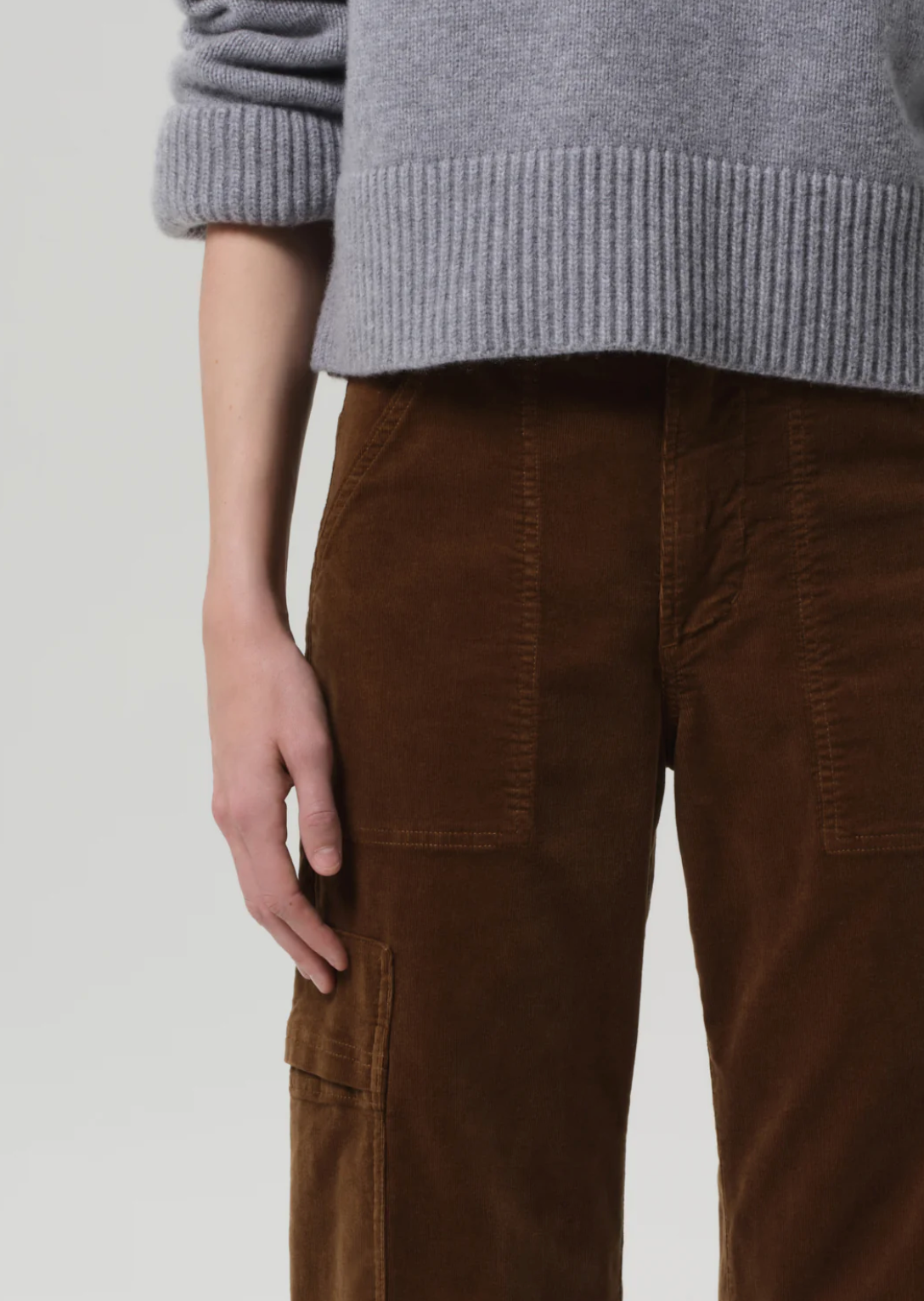 CITIZENS OF HUMANITY MARCELLE LOW SLUNG CARGO CORDUROY
