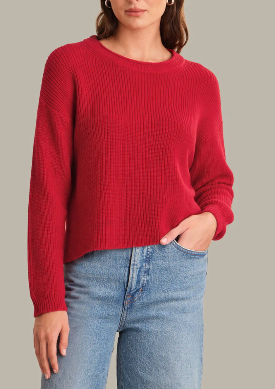 525 AMERICA DAPHNE CROPPED PULLOVER