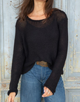 WOODEN SHIPS MAUI CROPPED CHUNKY CREW COTTON