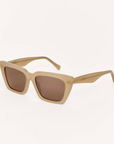 Z SUPPLY FEEL GOOD SUNGLASSES - TAUPE BROWN
