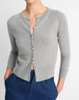 VINCE PEARL BUTTON CARDIGAN