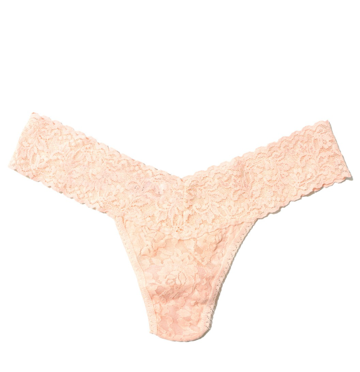 HANKY PANKY SIGNATURE LACE LOW RISE THONG VANILLA