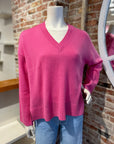 ALASHAN CASHMERE DEVIN HI LOW V NECK