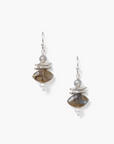 CHAN LUU LISBETH DROP EARRINGS LABRADORITE MIX SILVER