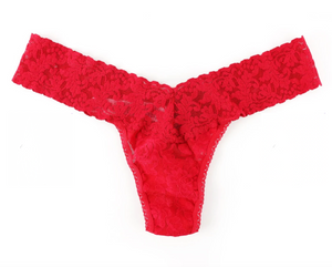 HANKY PANKY SIGNATURE LACE LOW RISE THONG RED