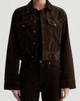 AG ISA CROPPED TRUCKER JACKET