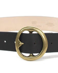 B-LOW THE BELT BELL BOTTOM LEATHER BELT