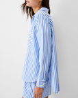 FRENCH CONNECTION THICK STRIPE RELAXED POP OVER TOP