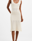 FRENCH CONNECTION NELLIS COTTON CROCHET DRESS