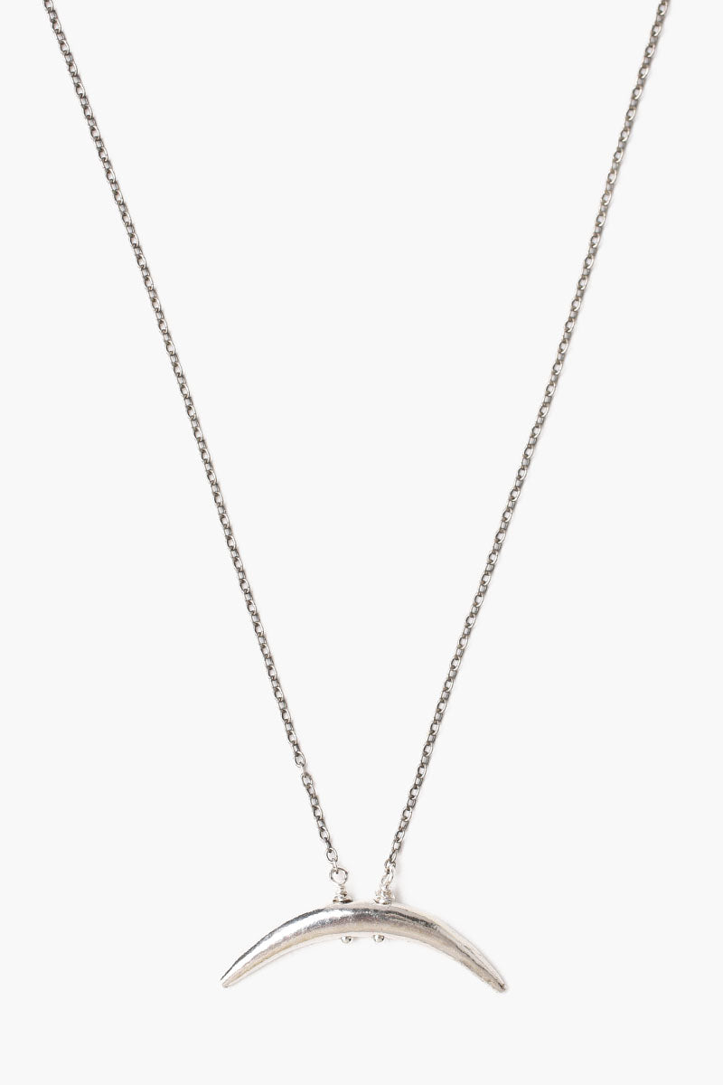 CHAN LUU SILVER HORN NECKLACE